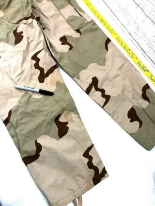 US Army Vintage 1997 Desert Storm Battle Uniform Pants Mens 34 x 30 M Reg 2 - 1 10