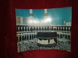 RAREST ANTIQUE LARGE ISLAMIC ART OF THE KAABA IN MAEKKAH PICTURE 2