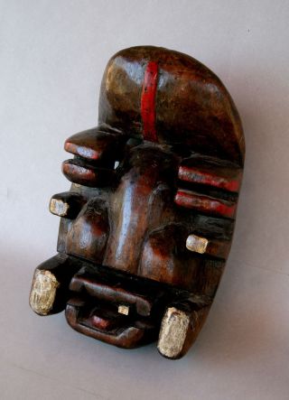 Antique African Dan Guerre Carved Wood Tribal Mask
