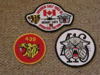 Rcaf Canadian Air Force Flight Suit/jacket Patch Set For Cf - 18 439 416 Squadrons