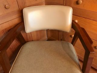 Mid Century Modern Upholstered Walnut Armchair Norman Cherner for Gunlocke 6