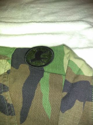 Army BDU Top With Medical Patch,  Captain Rank,  American Flag And Unit 3