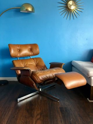 Rare Eames Recliner Lounge Chair By Selig Or Plycraft.  Mid Century Modern
