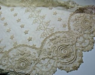 Antique Lace - Needle And Bobbin Lace Table Runner,  7 