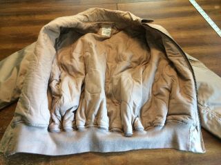 VTG USAF Military Winter Flyer ' s Jacket 45/P TAN X - LARGE 3