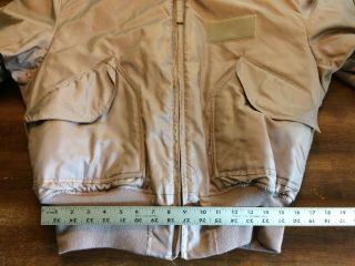 VTG USAF Military Winter Flyer ' s Jacket 45/P TAN X - LARGE 6