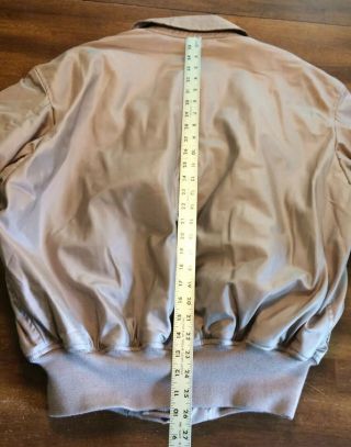 VTG USAF Military Winter Flyer ' s Jacket 45/P TAN X - LARGE 8