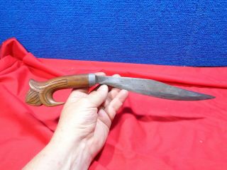 ANTIQUE DATED WW2 PHILIPPINES FIGHTING KNIFE & SHEATH 4