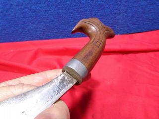 ANTIQUE DATED WW2 PHILIPPINES FIGHTING KNIFE & SHEATH 7
