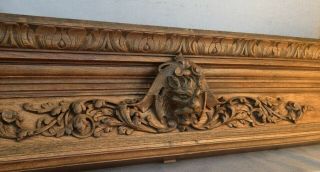 Huge Heavy Antique French Furniture Top 19th Century Henri Ii Style Lion Head