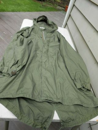 Vintage Us Army Parka Shell M - 1951 Size Small Tap - 2235 16 June 1953