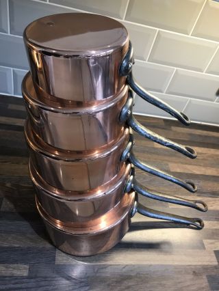 Copper Saucepan Set (French) 3