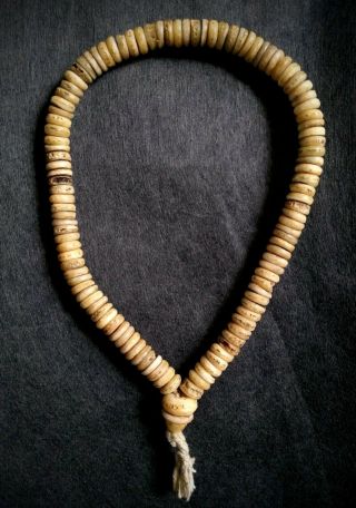 Rare Antique,  Tibetan,  Real Human Kapala Mala Prayer Beads (1)