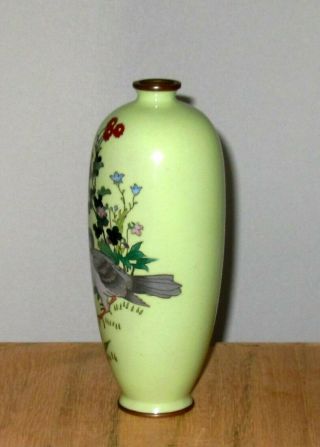 Fine Meiji Period Japanese Cloisonne Enamel Vase with Two Asian Ducks 6