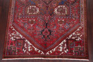 Vintage 5x8 Geometric Heriz Serapi Persian Area Rug Hand - Knotted Oriental Wool 6