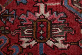 Vintage 5x8 Geometric Heriz Serapi Persian Area Rug Hand - Knotted Oriental Wool 8