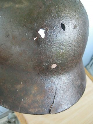 WW2 German army Wehrmacht military helmet. 6