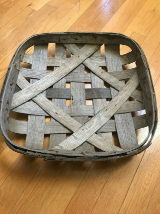 Antique N.  C.  Tobacco Basket - Old Stock - 17.  5 " X 17.  5 "