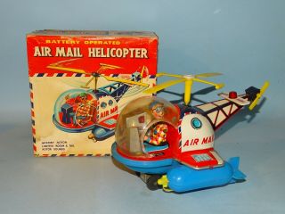 Air Mail Helicopter Battery Toy Box Yoshiya