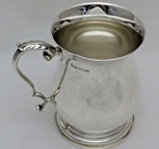 Vintage Solid Sterling Silver One Pint 1 Pint Tankard - Mug 351 Grams B 