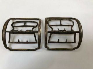 Wonderful 18th Century Silver And Brass Shoe Buckles
