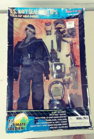 1998 - The Ultimate Soldier,  U.  S.  Navy Seal Night Ops 12 " Action Figure,  Box