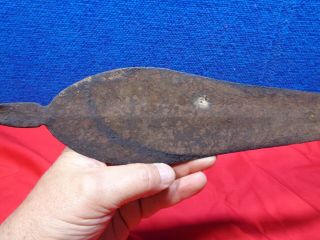 LARGE PRIMITIVE HAND FORGED IRON SPEAR POINT 4