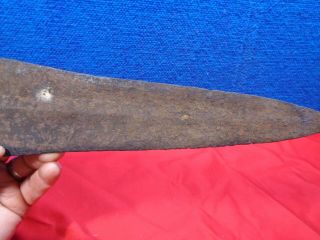 LARGE PRIMITIVE HAND FORGED IRON SPEAR POINT 5