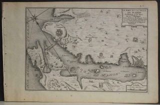 MahÓn Minorca Balearic Islands Spain 1715 Nicolas De Fer Scarce Antique City Map