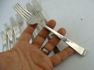 Vintage Sterling Silver Reed & Barton Classic Rose Dinner Fork 7.  5 