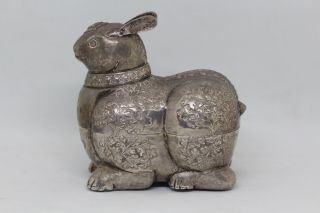 VERY Early Silver ? Rabbit Oriental Asian Indian Tibetan Unmarked 10
