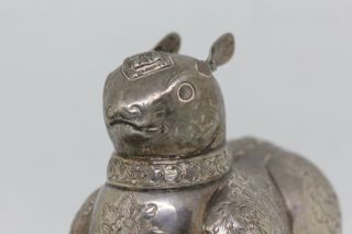 VERY Early Silver ? Rabbit Oriental Asian Indian Tibetan Unmarked 12