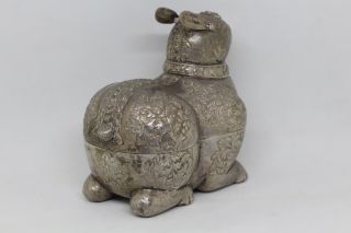 VERY Early Silver ? Rabbit Oriental Asian Indian Tibetan Unmarked 3