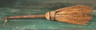 Antique Early Primitive Hearth Broom Handmade Aafa