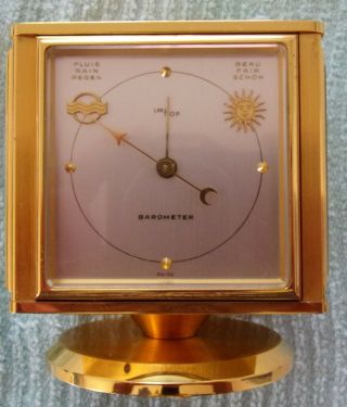 IMHOF CLOCK,  cube,  alarm,  compas,  brass,  barometer,  rotate,  wind up,  clock repair 4