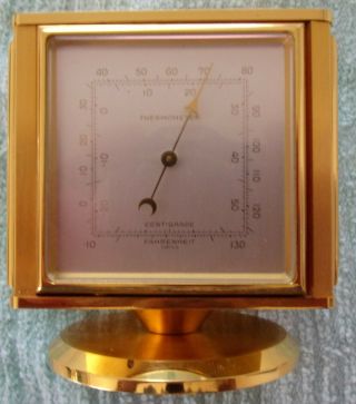 IMHOF CLOCK,  cube,  alarm,  compas,  brass,  barometer,  rotate,  wind up,  clock repair 5
