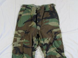 US Army Camouflage BDU Woodland Jacket W/ Pants Vtg 90s Camo Military W/ Patch 7
