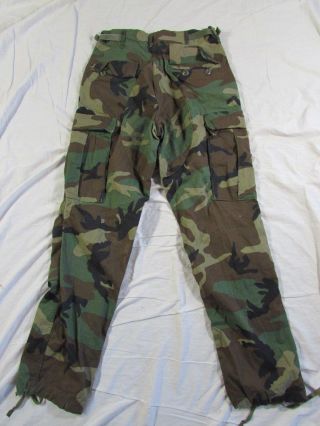 US Army Camouflage BDU Woodland Jacket W/ Pants Vtg 90s Camo Military W/ Patch 9