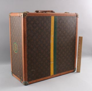 Authentic Antique 1926 Louis Vuitton,  Shirts Trunk & Tray,  Train Case Suitcase 4