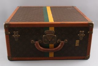 Authentic Antique 1926 Louis Vuitton,  Shirts Trunk & Tray,  Train Case Suitcase 5