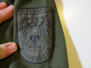 OSTERREICH BUNDESHEER AUSTRIA ARMY MILITARY HEERESEIGENTIUM SHIRT - LG LONG 1995 5