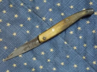 Revolutionary War era horn handle navaja.  18 - early 19th century knife. 2