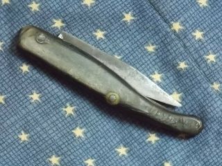 Revolutionary War era horn handle navaja.  18 - early 19th century knife. 3