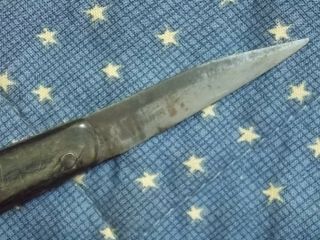 Revolutionary War era horn handle navaja.  18 - early 19th century knife. 5