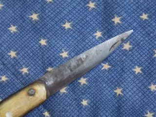Revolutionary War era horn handle navaja.  18 - early 19th century knife. 6