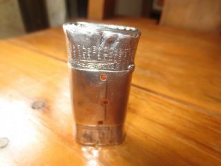 Antique Match Safe Holder Sterling Silver Los Angeles California 1904 Engraved 8