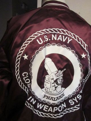 Vintge US Navy Phalanx Hartwill Jacket USA made L 42 satin nylon lined 4