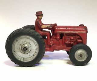 Rare Arcade 7 " Ford Farm Tractor W/ Cast - In Driver Hubley Kenton Kilgore Truck