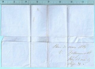 7/31/1864 Paris B Guy Auger San Francisco BOS30TON US Notes 51 After Depart CSA 6
