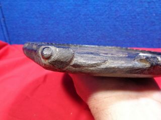 NATIVE AMERICAN CARVED STONE ARTIFACT WITH SNAKE EFFIGY 8